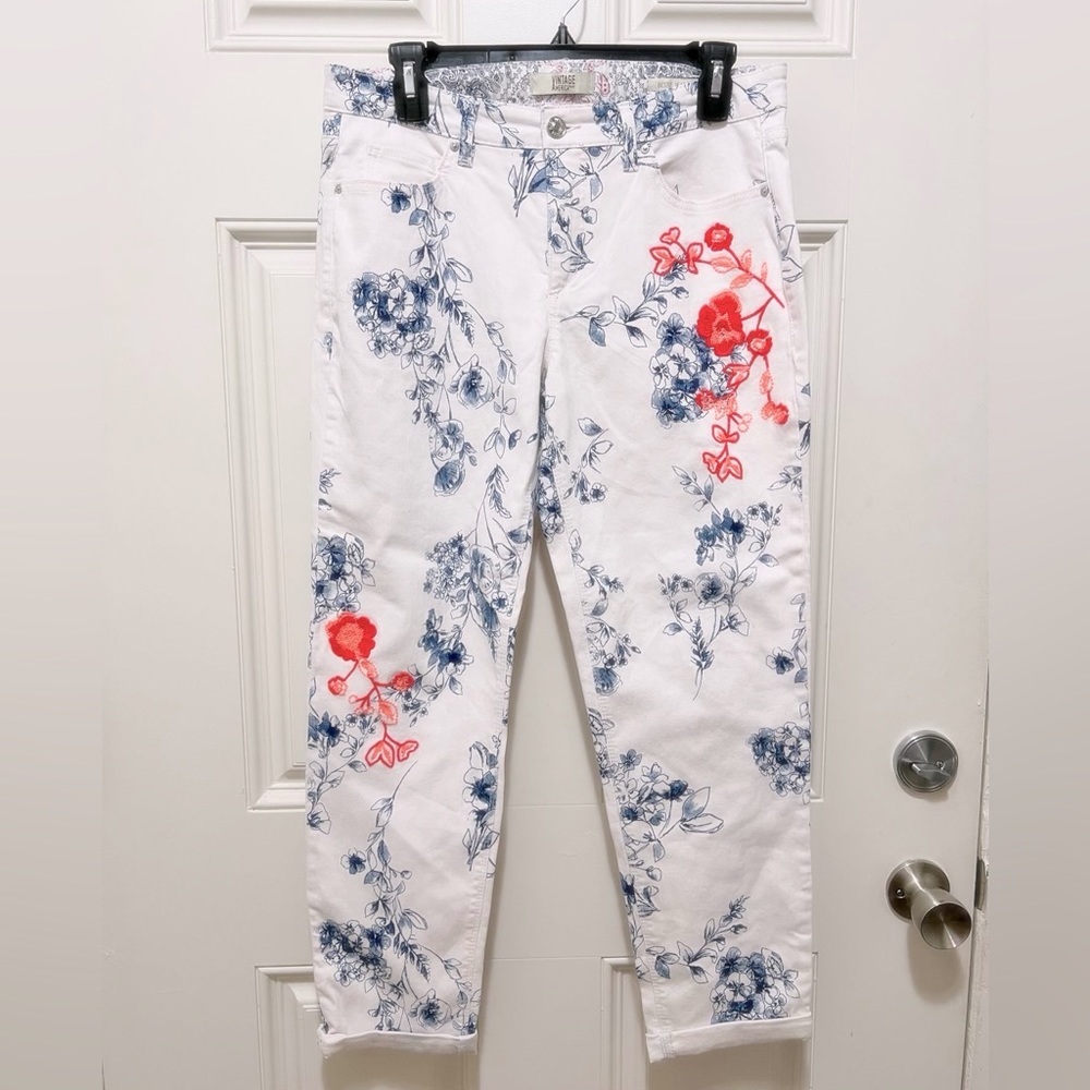 Vintage American Blues Floral Jeans